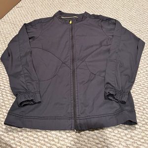 Gray scrub jacket XS